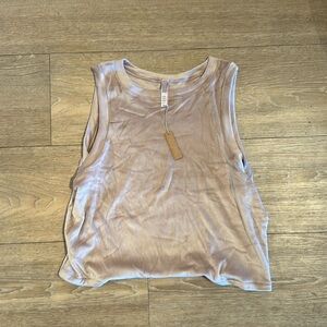 Skims Velour Tank Top in Dusk/Light Pink Color NWT